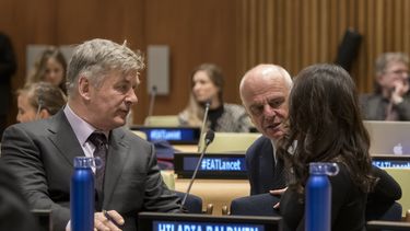 Los Baldwin participaron en la presentación en la ONU de un informe de la Comisión EAT-Lancet.