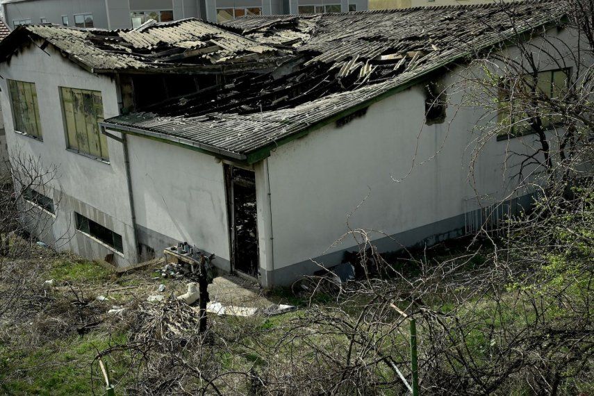 Esta fotografía muestra una discoteca incendiada en cuyo interior se declaró un incendio que causó la muerte de 51 personas en Kocani, una ciudad a unos 100 kilómetros al este de la capital, Skopie, Macedonia, el 16 de marzo de 2025.&nbsp;