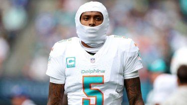 El cornerback Jalen Ramsey, en ese entonces de los Dolphins de Miami, durante un partido ante los Seahawks de Seattle, el 22 de septiembre de 2024.