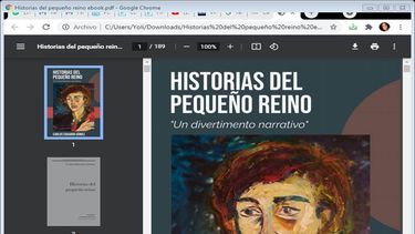 Captura de pantalla del libro Historias del pequeño reino, de Carlos Eduardo Gómez