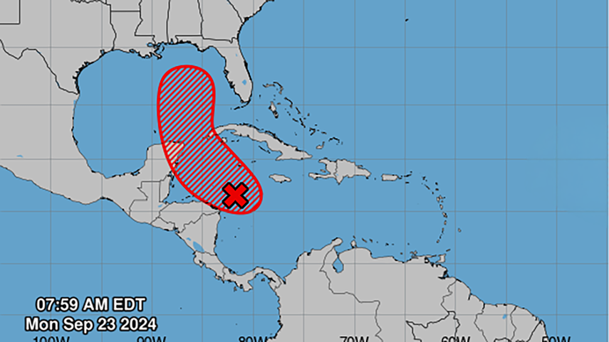 Posible trayectoria del huracán Helene.