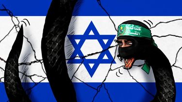 Caricatura de Pinilla sobre el tema del conflicto árabe.