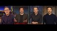 En esta combinación de fotos, de izquierda a derecha, los anfitriones de programas de TV: Stephen Colbert, de The Late Show with Stephen Colbert; Jimmy Fallon, de The Tonight Show Starring Jimmy Fallon; Seth Meyers, de Late Night with Seth Meyers; y Jimmy Kimmel, de Jimmy Kimmel Live.