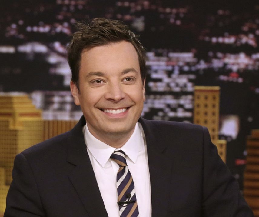 En esta fotograf&iacute;a del 20 de abril de 2017 proporcionada por NBC, Jimmy Fallon, presentador del programa The Tonight Show Starring Jimmy Fallon.
