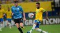 El brasileño Neymar se vio mucho mejor durante el juego de Brasil y Uruguay El brasileño Neymar se vio mucho mejor durante el juego de Brasil y Uruguay