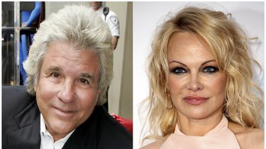 El productor de cine Jon Peters al ser honrado con una estrella en el Paseo de la Fama de Hollywood el 1 de mayo de 2007, y la modelo y actriz Pamela Anderson en la gala ben&eacute;fica de amfAR en Cap dAntibes, Francia, el 23 de mayo del 2019.&nbsp;