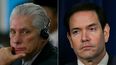 El designado gobernante del castrismo, Miguel Díaz-Canel y el secretario de Estado de Estados Unidos, Marco Rubio.