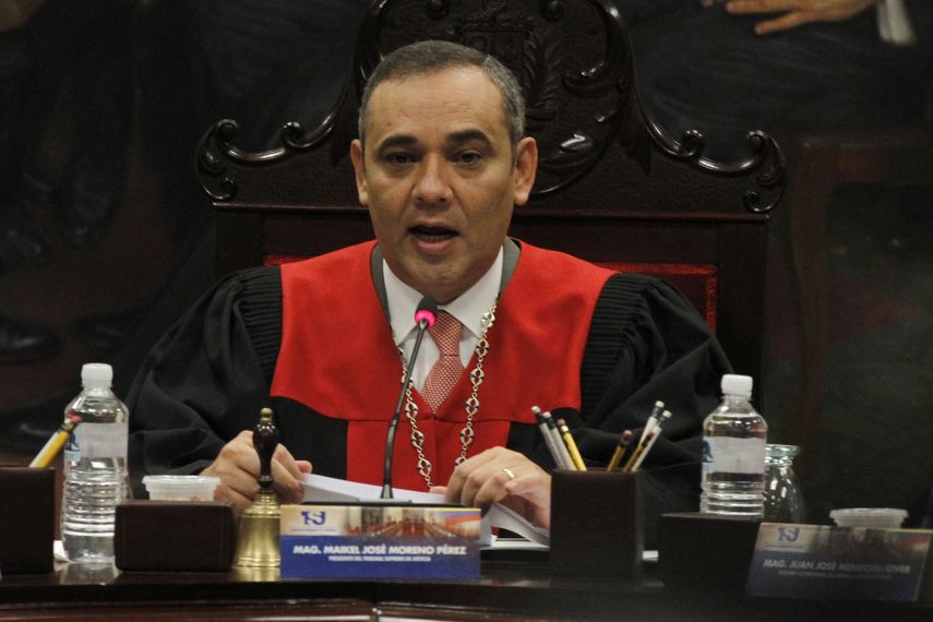 Maikel Moreno, presidente del Tribunal Supremo de Justicia de Venezuela.
