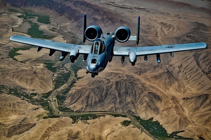 Un avión de combate A-10C Thunderbolt II, de la Fuerza Aérea de Estados Unidos.