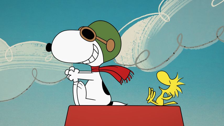 En esta imagen proporcionada por Apple los personajes animados Snoopy, izquierda, y Woodstock de la serie original The Snoopy Show, que se estrena el 5 de febrerO en TV+.&nbsp;