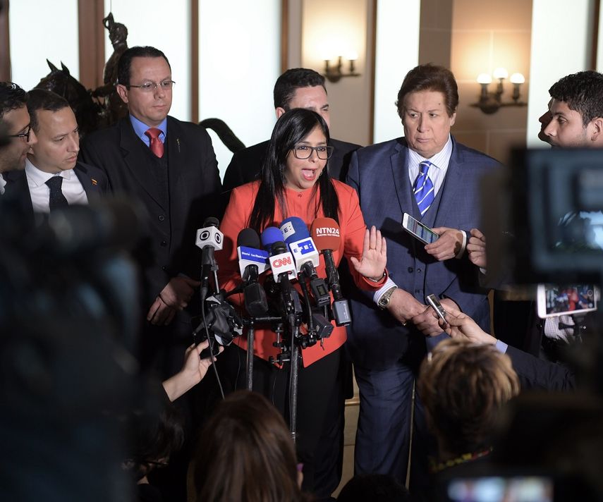 Delcy Rodríguez, canciller de Venezuela.&nbsp;