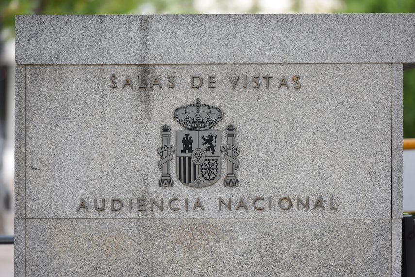Fachada de la Audiencia Nacional, a 14 de junio de 2022, en Madrid (España).