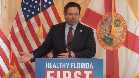 Ron DeSantis, gobernador de Florida.&nbsp;