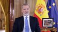 El rey Felipe VI durante el mensaje de navidad 2024.