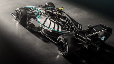 Esta foto sin fecha publicada el 26 de enero de 2026 por Mercedes-Benz Group AG muestra el nuevo automóvil Mercedes-AMG PETRONAS F1 Team de la compañía, en un lugar no confirmado. El equipo publicó imágenes digitales de su automóvil W17 el 22 de enero, describiendo la temporada 2026 como la mayor reorganización técnica en la historia del deporte.