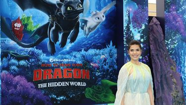 La actriz America Ferrer a su llegada al estreno en Los Angeles de&nbsp;The Hidden World, la tercera entrega de How to Train Your Dragon.&nbsp;