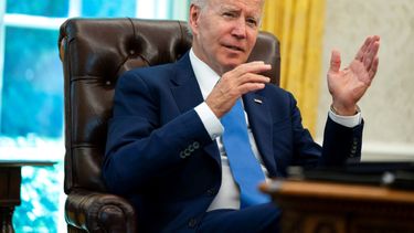 El presidente Joe Biden durante la entrevista en la Casa Blanca.