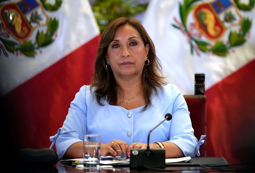 Presidenta de Perú, Dina Boluarte.