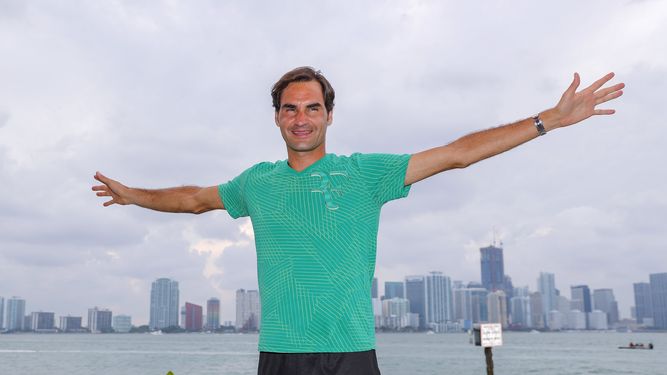 Federer viene de conquistar el Masters 1.000 de Miami por tercera vez en su carrera.