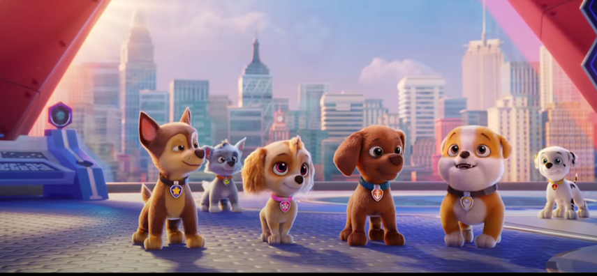Escena de la película animada Paw Patrol: The Movie.&nbsp;