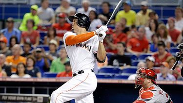 Giancarlo Stanton llegó a 16 jonrones y a 45 impulsadas. (ARCHIVO)
