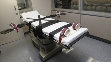 Fotograf&iacute;a de archivo del 9 de octubre de 2014 de la sala de ejecuciones en el Centro Penitenciario del Estado de Oklahoma en McAlester, Oklahoma.&nbsp; ARCHVO