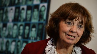 La poeta rumana Ana Blandiana durante una entrevista con la AFP en el Museo Memorial de Sighet, en Sighetu Marmatiei, el 14 de julio de 2013.