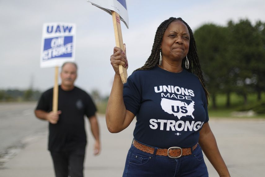 Fotograf&iacute;a del 30 de septiembre de 2019. La huelga de m&aacute;s de 49.000 trabajadores de General Motors entra en su tercera semana.
