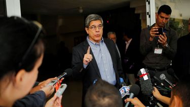 El director del área de Estados Unidos de la cancillería de Cuba, Carlos Fernández de Cossío da una declaración a medios en La Habana, Cuba.&nbsp;