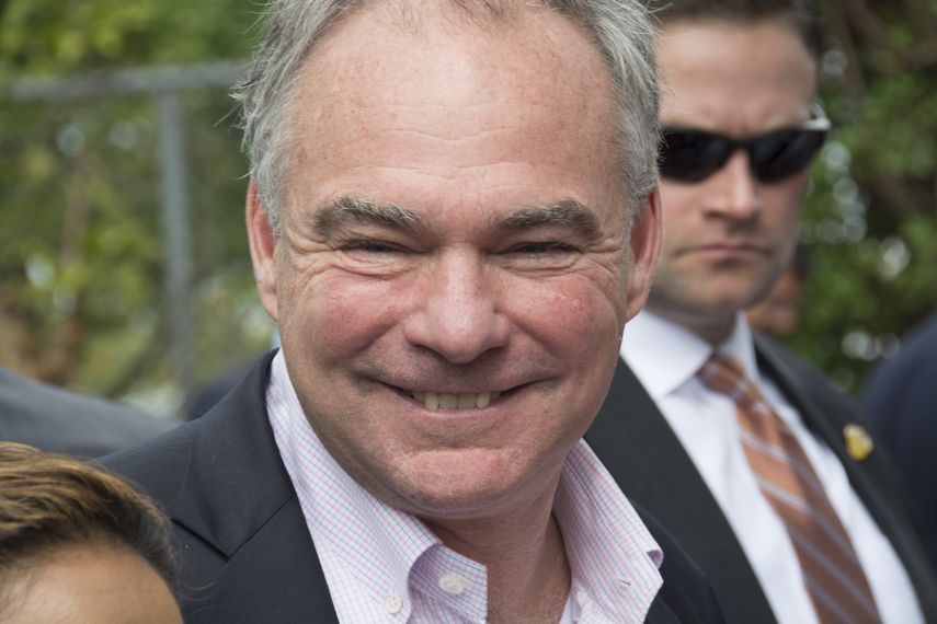 El candidato a la vicepresidencia de los Estados Unidos, Tim Kaine. &nbsp;&nbsp;