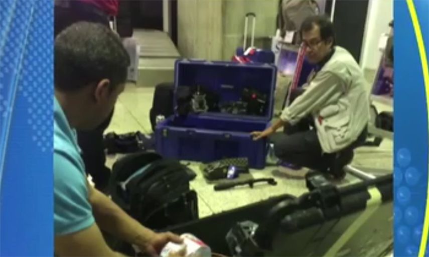 Los equipos técnicos fueron revisados minuciosamente por las autoridades (TWITTER)