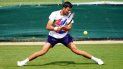 Novak Djokovic durante un entrenamiento previo al torneo de Wimbledon, el martes 21 de junio de 2022. 