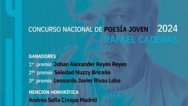 Ganadores de la novena edición del Concurso de Poesía Joven Rafael Cadenas.
