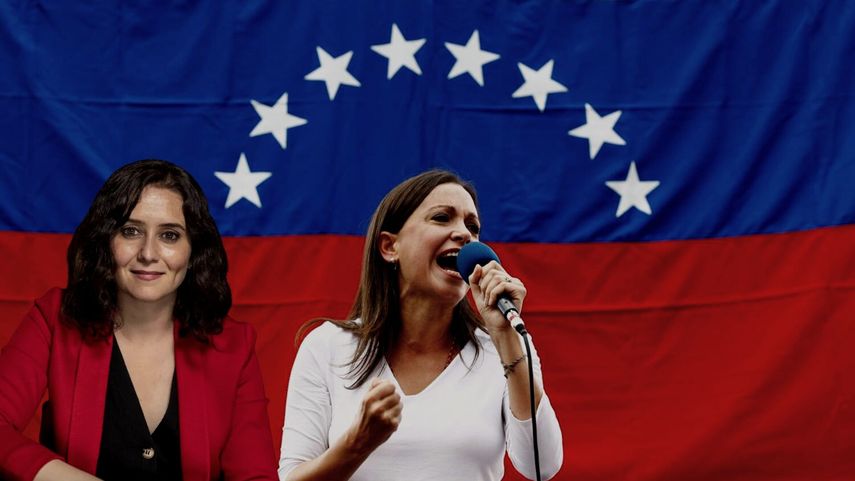 María Corina Machado recibe apoyo de la Comunidad de Madrid