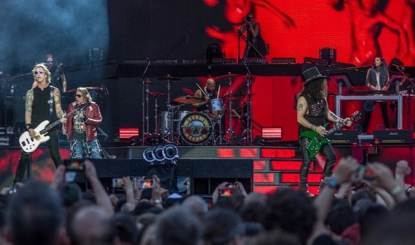 Guns n Roses en un concierto en Madrid.&nbsp;