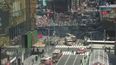Times Square instantes después del accidente.