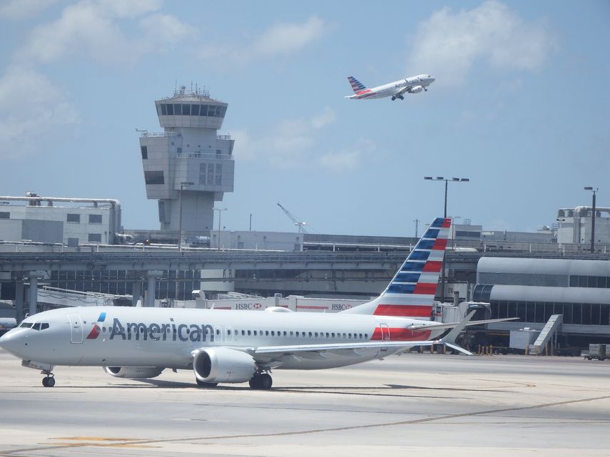 Vista parcial del&nbsp; Aeropuerto Internacional de Miami (MIA).