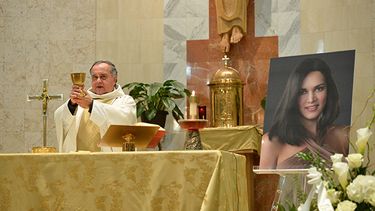 Misa de Monica Spear en Miami. (Álvaro Mata)