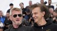 Sean Penn y el director Jean-Stephane Sauvaire posan para la presentación del filme Black Flies en el 76 Festival Internacional de Cine de Cannes, Francia, el 19 de mayo de 2023.