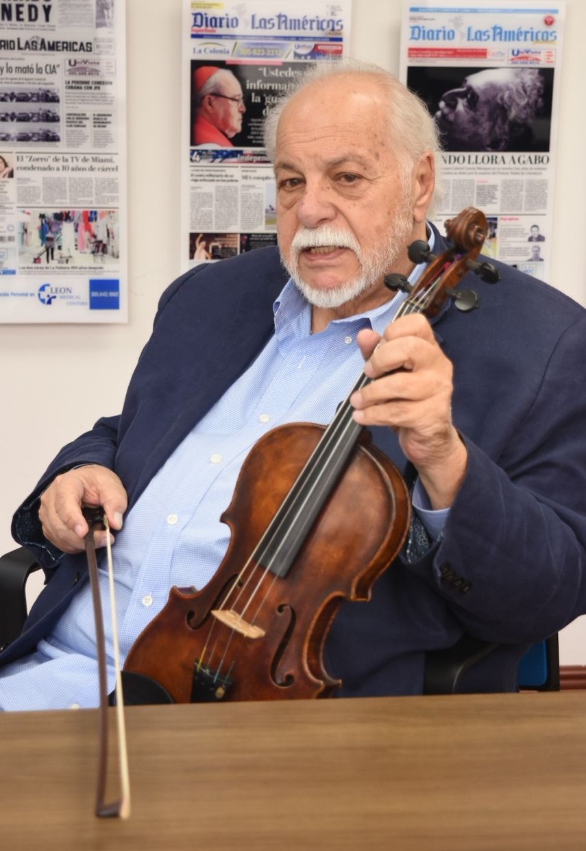 El violinista uruguayo Federico Britos.