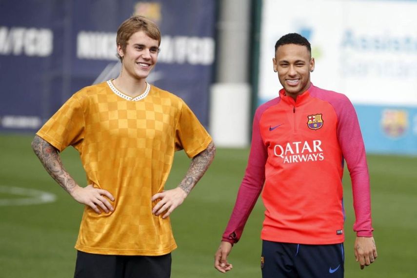 Neymar y Bieber ya han compartido en el pasado fotos y videos en sus redes