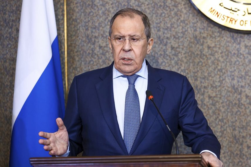 El ministro de Exteriores de Rusia Serguei Lavrov en El Cairo, 24 de julio del 2022. Foto cortesía del Servicio de Prensa del Ministerio de Relaciones Exteriores de Rusia.&nbsp;