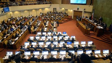 Vista de una sesión de la Cámara de diputados de Chile.