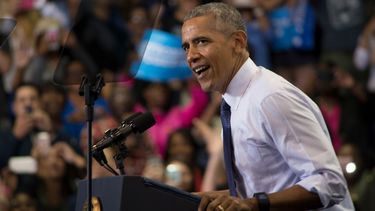 El Presidente muestra en Miami su apoyo a la candidata demócrata a la presidencia, Hillary Clinton.