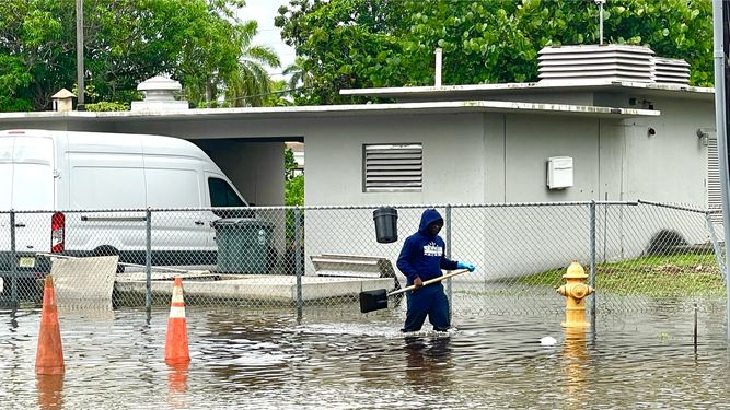Area de Miami-Dade afectada por las lluvias.&nbsp;