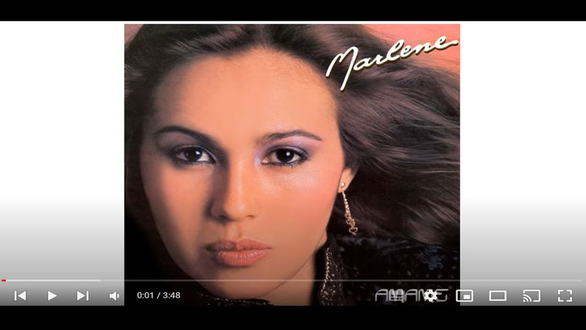 La cantante venezolana Marlene Arias.