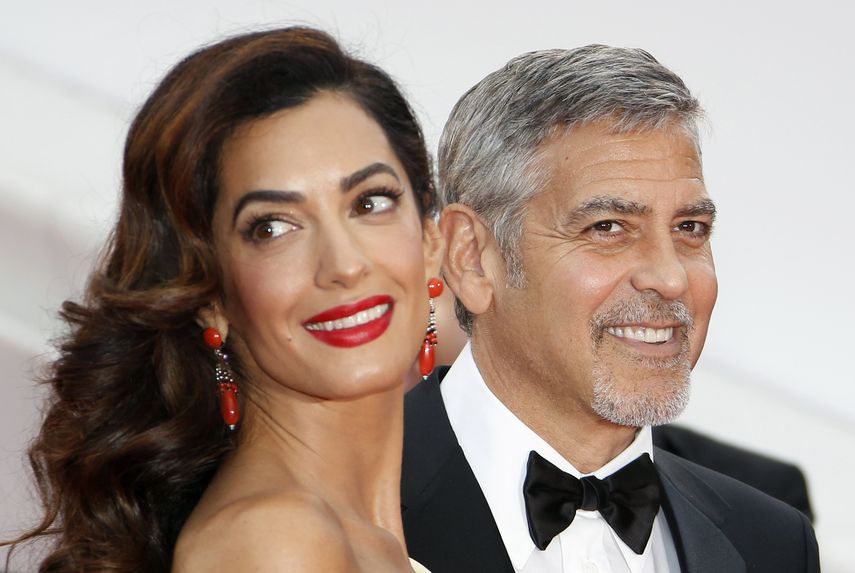 El actor George Clooney y su esposa Amal&nbsp;Clooney&nbsp;