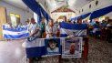 Familiares de presos políticos asisten a una misa para pedir la liberación de sus seres queridos, en Masaya, Nicaragua. Familiares de presos políticos asisten a una misa para pedir la liberación de sus seres queridos, en Masaya, Nicaragua.