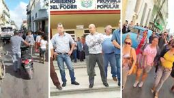 Protesta en Santa Clara, 12 de marzo de 2020.