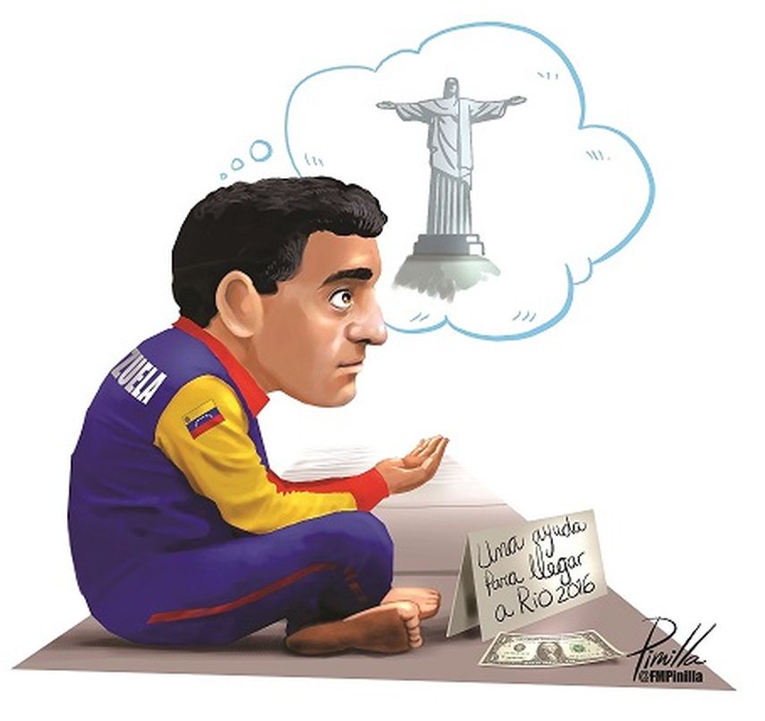 La crisis económica del país está afectando el plano deportivo (ILUSTRACIÓN POR PINILLA)